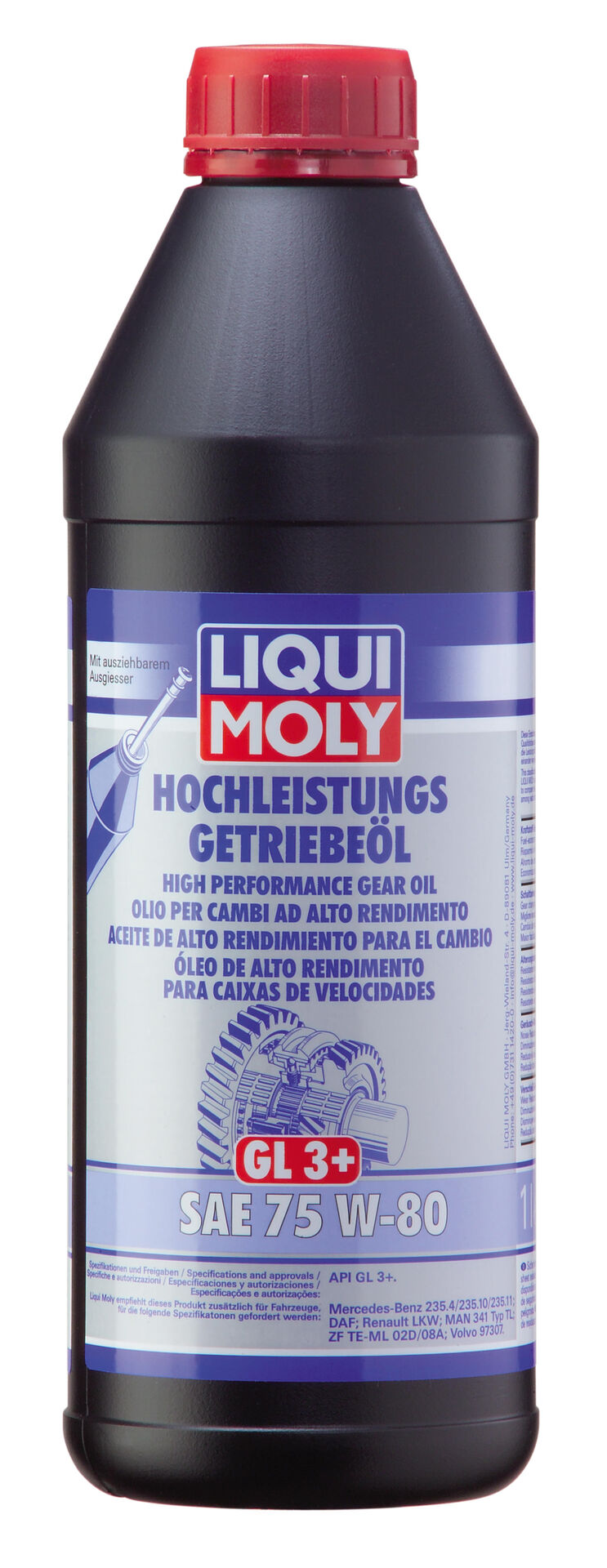 High Performance Gear Oil GL3 SAE 75W80 1L