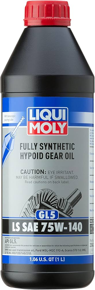 Fully Synthetic Hypoid Gear Oil GL5 LS SAE 75W140